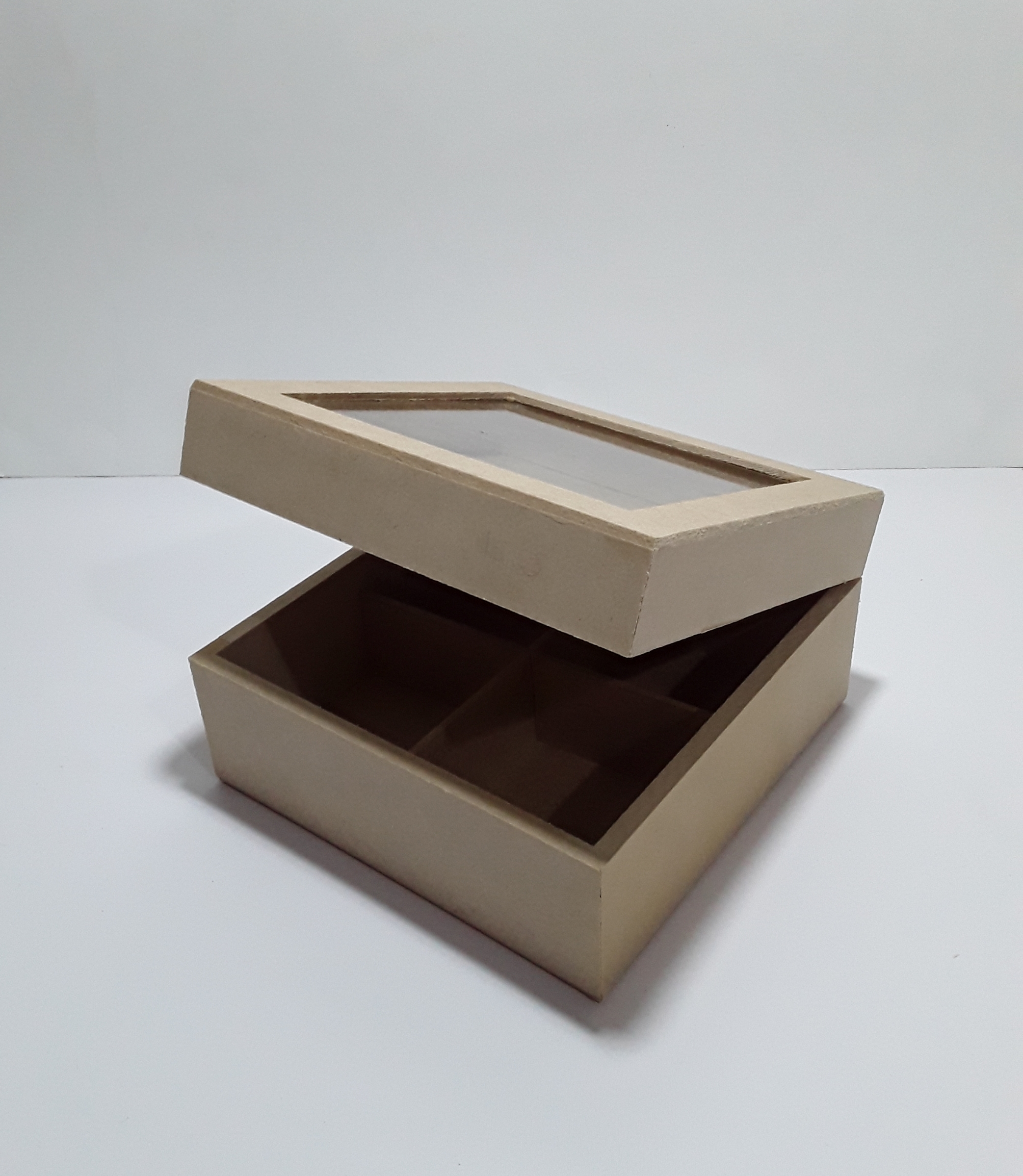 Caixa Chá c/ 4 div 16x16x8